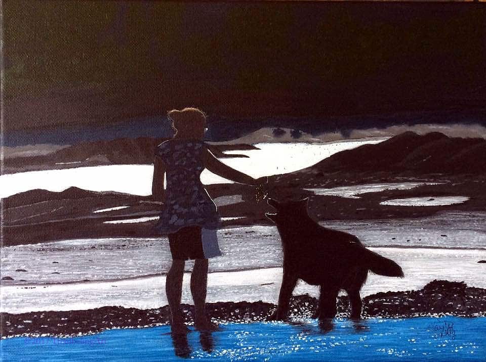 painting of Meagan