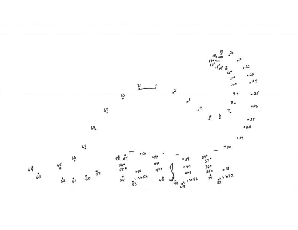 Brontosaurus connect the dots