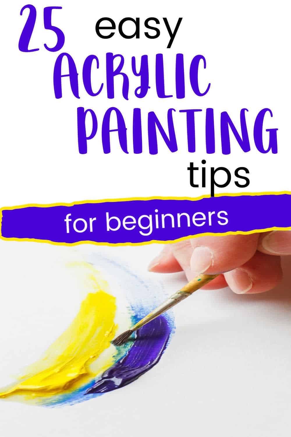 40 Simple Acrylic Painting Tips ( For Beginners) - Trembeling Art